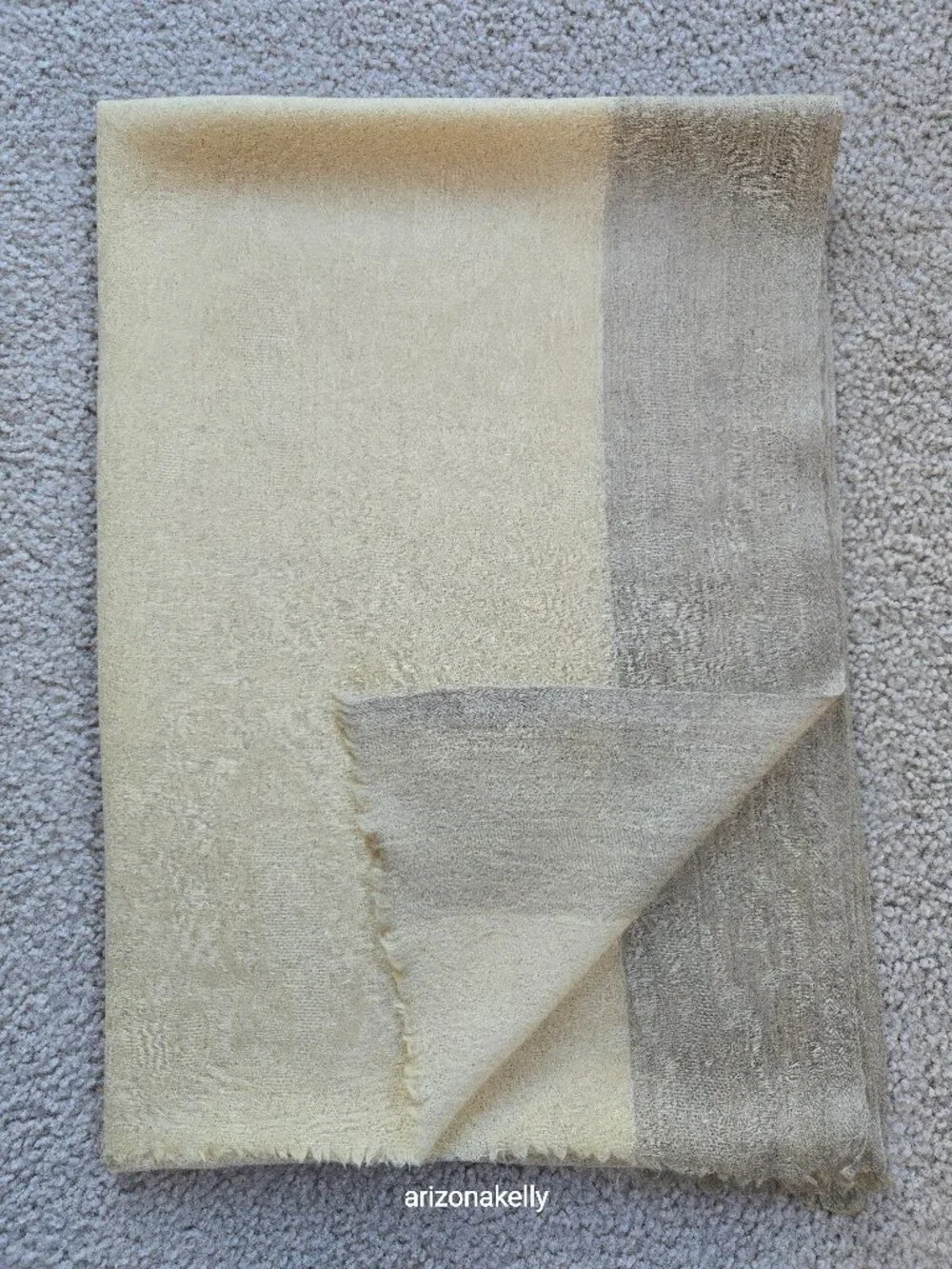 Cashmere Jacquard Scarf Lightweight Woven - Picture 1 of 15